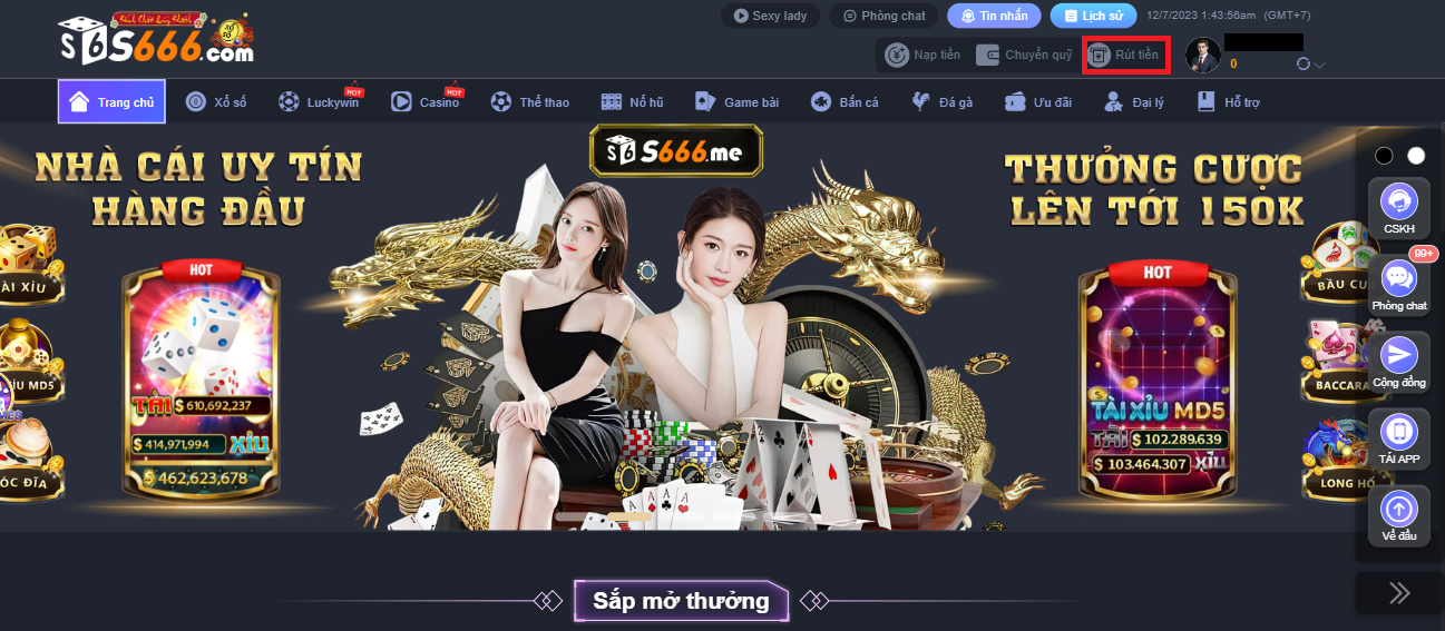 Rút tiền S666 nhanh chóng và tức tốc cho newbie cần biết